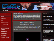 Tablet Screenshot of esags.tv